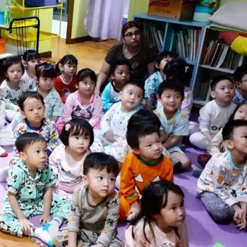 Christmas Pyjamas Party di Saint Monica Kelapa Gading