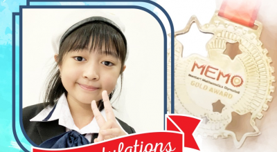 Gold Medal – Mentari Mathematics Olympiad (MEMO) Competition 2022.